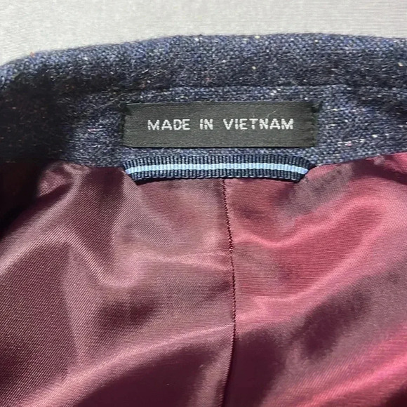 Tommy Hilfiger Sportscoat Jacket Blue Wool Blend - Picture 8 of 15